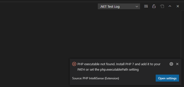 Visual Studio(VS) Code提示php.executablePath配置问题-第0张图片